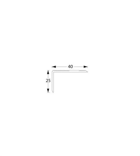 Billede af Vinkelprof.40x25mm MAT
